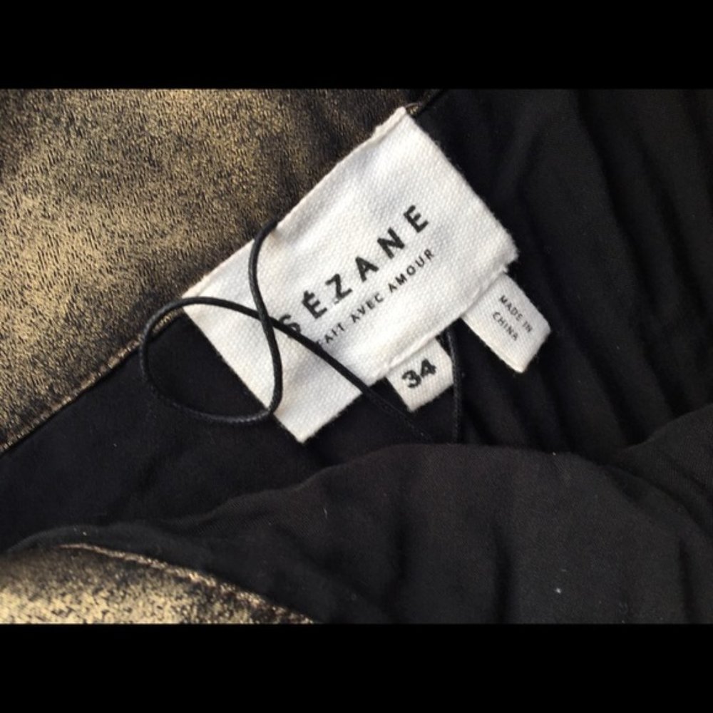 Sezane Dino Skirt in Metallic Gold ***SOLD*** - Picture 4 of 5